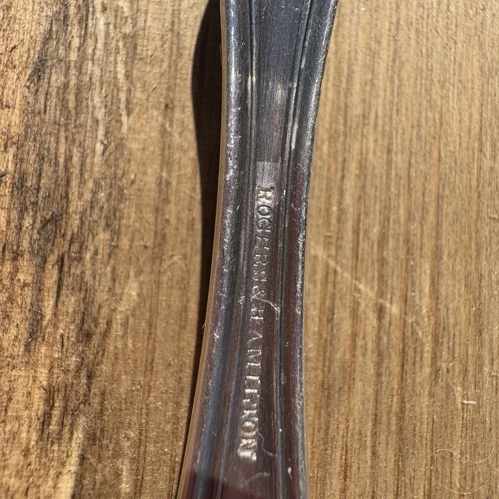 1847 Rogers Bros BERKSHIRE Silverplate International Berry Spoon Tudor Meat Fork